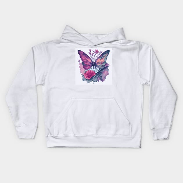 Butterfly 🦋 Kids Hoodie by Kookie 47